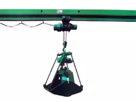 Grab and Magnet Two Purpose Bridge Crane